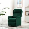 vidaXL Massage Chair Dark Green 93.5 x 67.5 x 101.5 cm Fabric