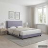 vidaXL Bed Frame without Mattress Light Grey Fabric 135x190 cm Double
