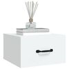 vidaXL Wall-mounted Bedside Cabinet White 35x35x20 cm