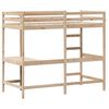vidaXL Loft Bed without Mattress 100x200 cm Solid Wood Pine