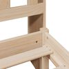 vidaXL Bookcase Bed without Mattress 180x200 cm Super King Solid Wood Pine