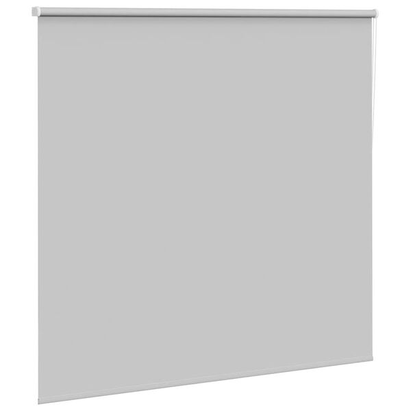 vidaXL Roller Blind Blackout Light Grey 155x150 cm Fabric Width 151.6 cm Polyester
