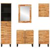 vidaXL Bathroom Sets with Drawer with Shelf Natural Solid Mango Wood