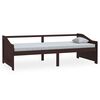 vidaXL 3-Seater Day Bed without Mattress Dark Brown 90x200cm