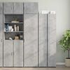 vidaXL Slim Storage Cabinet Concrete Grey 50x42.5x225 cm Engineered Wood