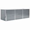 vidaXL Raised Bed | Grey | Galvanised Steel | 240x80x77cm | Sturdy