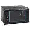 vidaXL Network Cabinet with Storage Black 53 x 45 x 30 cm Steel
