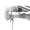 vidaXL Manual Retractable Awning with LED Anthracite&White 450x350 cm