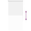 vidaXL Roller Blind Blackout White 65x130 cm Fabric Width 60.7 cm Polyester