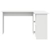 vidaXL Desk with Shelf White 142 x 102 x 73 cm Engineered Wood