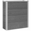 vidaXL Garden Raised Bed Grey 75 x 30 x 82 cm WPC and Aluminium