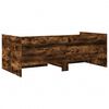 vidaXL Daybed with Drawers without Mattress Smoked Oak 75x190 cm Small Single