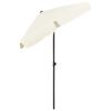 vidaXL Beach Parasol Sand Yellow 180x120 cm
