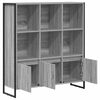 vidaXL Book Cabinet 2 pcs Grey Sonoma 99.5 x 30 x 108 cm
