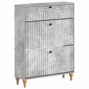 vidaXL Shoe Cabinet ALKMAAR 78 x 24 x 103 cm Engineered Wood