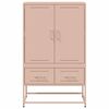 vidaXL Highboard Pink 68x39x111.5 cm Steel