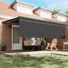 vidaXL Retractable Awning Manual Anthracite 450 x 300 cm