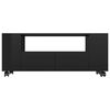 vidaXL TV Cabinet High Gloss Black 120x35x48 cm Engineered Wood