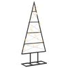 vidaXL Metal Christmas Tree with Stand KUOPIO 60 cm Warm White Steel
