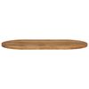 vidaXL Table Top 120x50x2.5 cm Oval Solid Wood Mango
