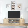 vidaXL TV Cabinet Sonoma Oak 188.5x41x50 cm Engineered Wood