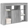 vidaXL Corner LED TV Cabinet Grey Sonoma 100x40x68cm Engineered Wood
