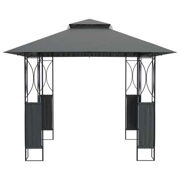 vidaXL Gazebo with Roof Anthracite 300x300x270 cm Steel