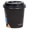 vidaXL Coffee Paper Cups with Lids 120 ml 100 pcs Black