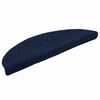 vidaXL Stair Mats Self-adhesive 15 pcs 56x17x3 cm Navy Half Round