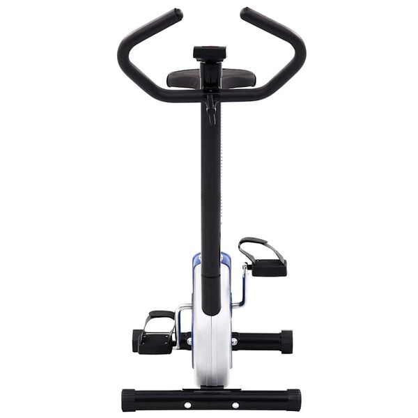 vidaXL Exercise Bike with Belt Resistance Blue