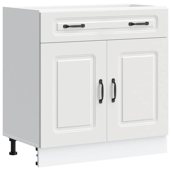 vidaXL Kitchen Base Cabinet Kalmar White Engineered Wood