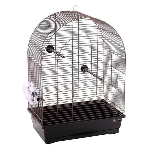 FLAMINGO Parakeet Cage Klara 2 45x28x62.5 cm Metallic Taupe