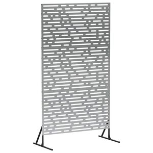 vidaXL Privacy Screen 100 x 50 x 180 cm Galvanised Steel Silver