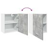 vidaXL Hanging Cabinet Lyon Concrete Grey 50x31x60 cm Engineered Wood