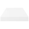 vidaXL Floating Wall Shelf High Gloss White 50x23x3.8 cm MDF