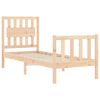 vidaXL Bed Frame without Mattress Small Single Solid Wood Pine