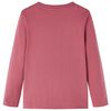 Kids' T-shirt with Long Sleeves Dark Red 92
