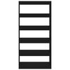 vidaXL Book Cabinet/Room Divider Black 80x30x166 cm Engineered Wood