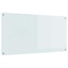 vidaXL Kitchen Backsplash White 120 x 60 cm Tempered Glass