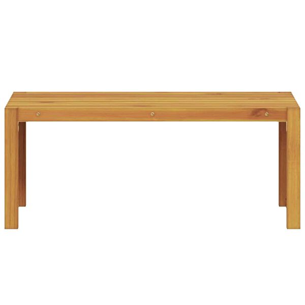 vidaXL Bench Oil Natural 110 x 30 x 45 cm Solid Teak Wood