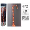 Ambiance Christmas Candy Cane Lights Set 4 pcs