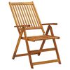 vidaXL Garden Reclining Chairs 3 pcs Solid Acacia Wood