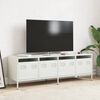 vidaXL TV Cabinet White 135x39x43.5 cm Cold-rolled Steel