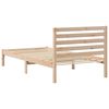 vidaXL Bed Frame with Headboard Brown 80 x 200 cm Solid Pine Wood