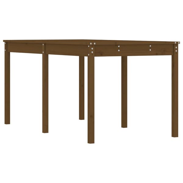 vidaXL Garden Table Honey Brown 159.5x82.5x76 cm Solid Wood Pine