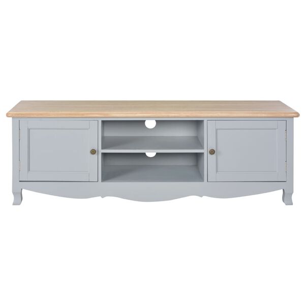 vidaXL TV Cabinet Grey 120x30x40 cm Wood
