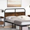 vidaXL Replace Headboard Smoked Oak 120 cm Steel and Engineered Wood