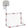 vidaXL Children's Football and Basketball Set with Balls 98x50x70 cm