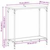 vidaXL Console Table Old wood 75 x 30.5 x 75 cm Engineered wood