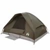 vidaXL Camping Tent Dome 2-Person Brown Waterproof